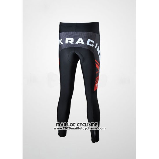 2010 Maillot Ciclismo Rock Racing Noir et Rouge Manches Longues et Cuissard